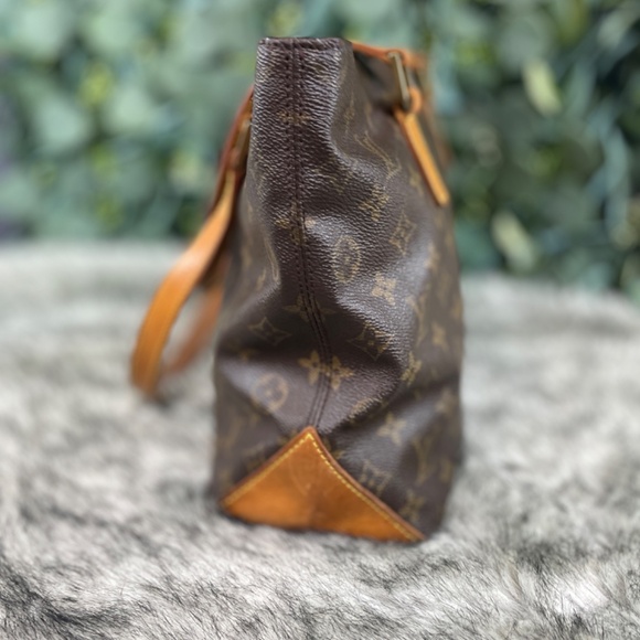 VTG Louis Vuitton Cabas Piano Monogram Hand Tote Bag Coated Canvas, Vachetta - Picture 5 of 17